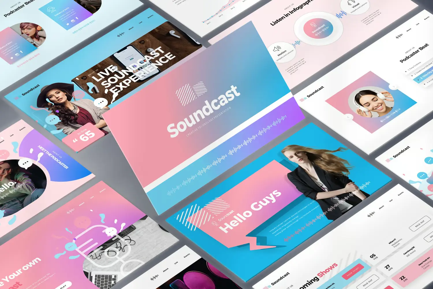 Soundcast Google Slides Templates