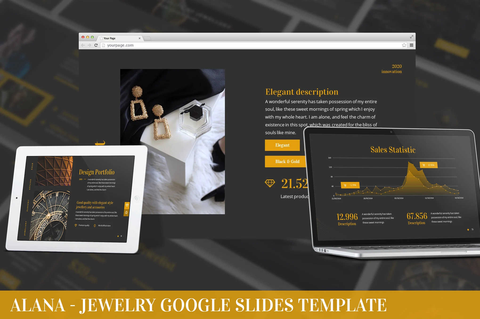 Alana - Jewelry Google Slides Template