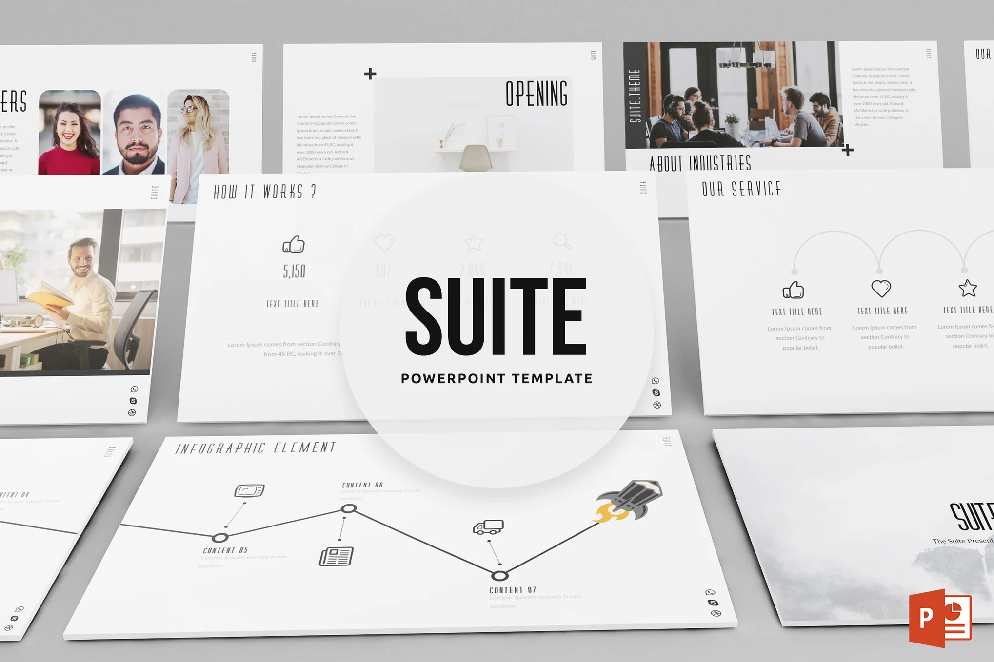 Suite Powerpoint Template